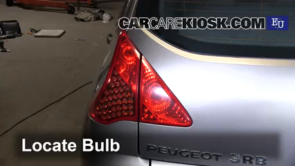 2011 Peugeot 3008 HDi Sport 1.6L 4 Cyl. Turbo Diesel Lights Tail Light (replace bulb)